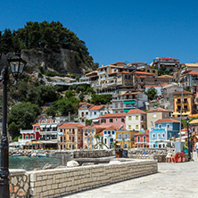 PARGA, GREECE - JULY 17, 2014: Amazing summer view of town of Parga, Epirus, Greece