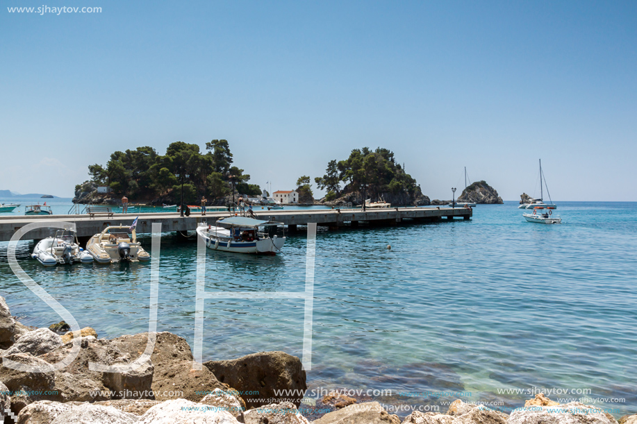 PARGA, GREECE - JULY 17, 2014: Amazing summer view of town of Parga, Epirus, Greece