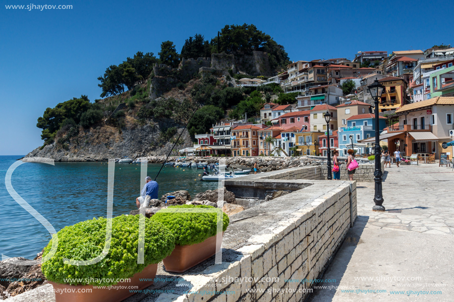 PARGA, GREECE - JULY 17, 2014: Amazing summer view of town of Parga, Epirus, Greece