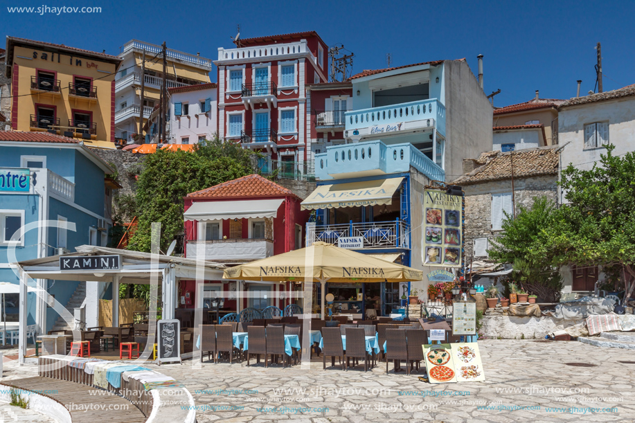 PARGA, GREECE - JULY 17, 2014: Amazing summer view of town of Parga, Epirus, Greece