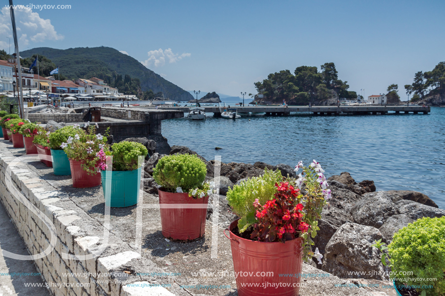 PARGA, GREECE - JULY 17, 2014: Amazing summer view of town of Parga, Epirus, Greece