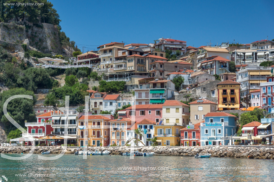 PARGA, GREECE - JULY 17, 2014: Amazing summer view of town of Parga, Epirus, Greece