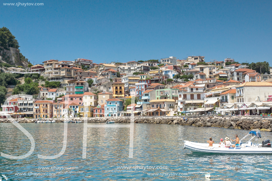 PARGA, GREECE - JULY 17, 2014: Amazing summer view of town of Parga, Epirus, Greece