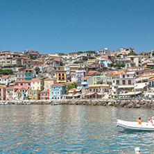 PARGA, GREECE - JULY 17, 2014: Amazing summer view of town of Parga, Epirus, Greece