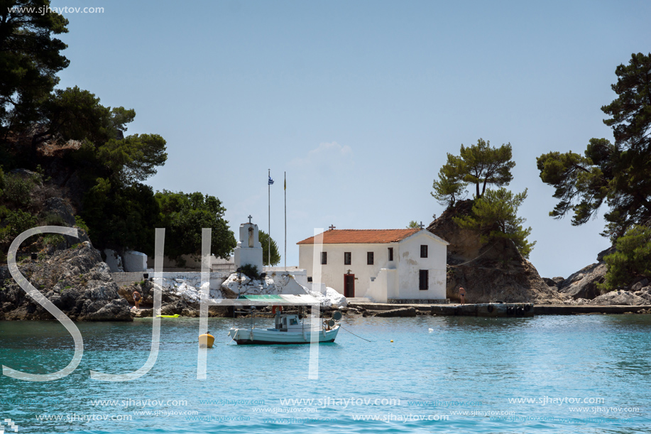 PARGA, GREECE - JULY 17, 2014: Amazing summer view of town of Parga, Epirus, Greece