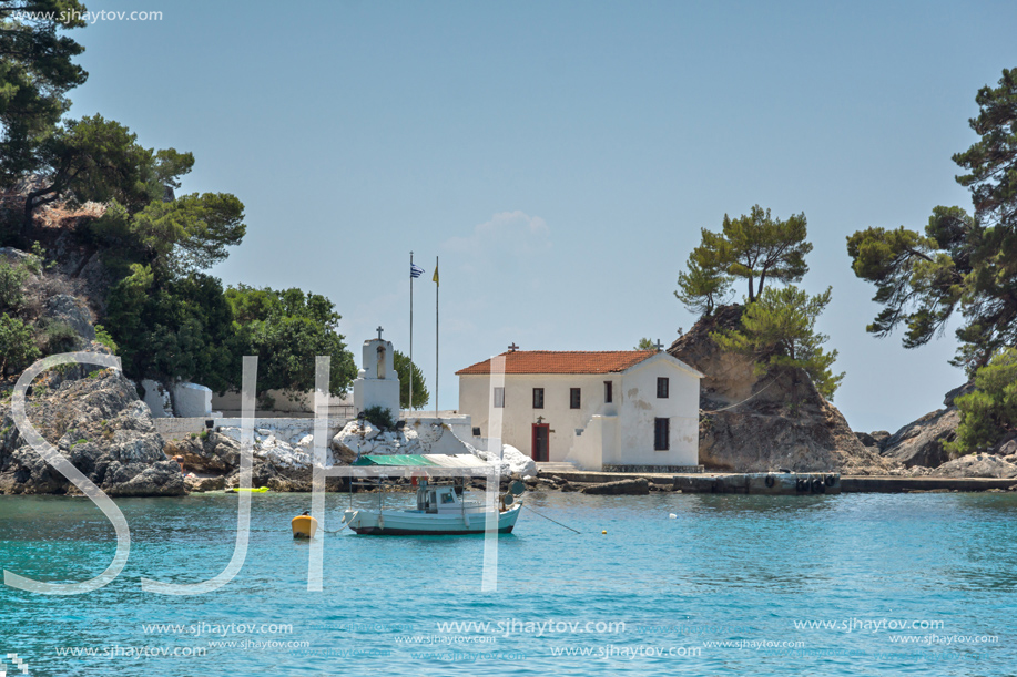 PARGA, GREECE - JULY 17, 2014: Amazing summer view of town of Parga, Epirus, Greece