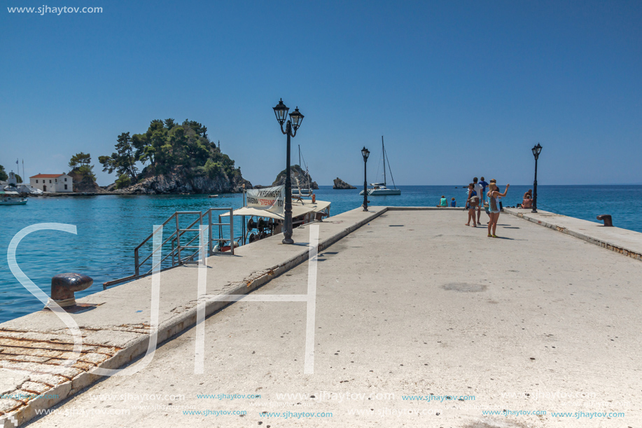 PARGA, GREECE - JULY 17, 2014: Amazing summer view of town of Parga, Epirus, Greece