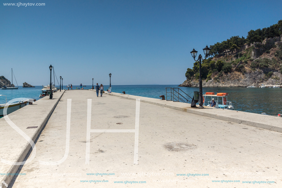 PARGA, GREECE - JULY 17, 2014: Amazing summer view of town of Parga, Epirus, Greece