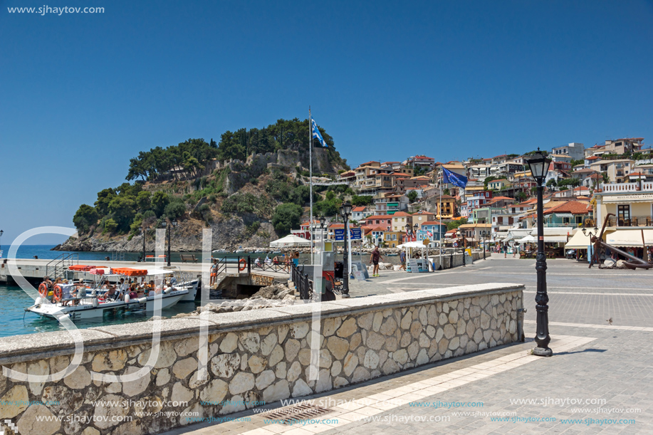 PARGA, GREECE - JULY 17, 2014: Amazing summer view of town of Parga, Epirus, Greece