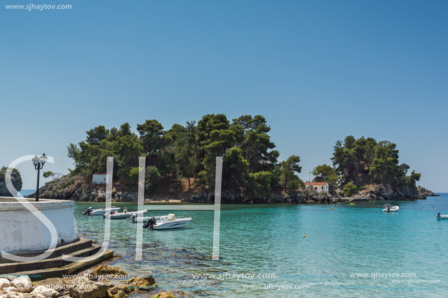 PARGA, GREECE - JULY 17, 2014: Amazing summer view of town of Parga, Epirus, Greece