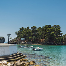 PARGA, GREECE - JULY 17, 2014: Amazing summer view of town of Parga, Epirus, Greece