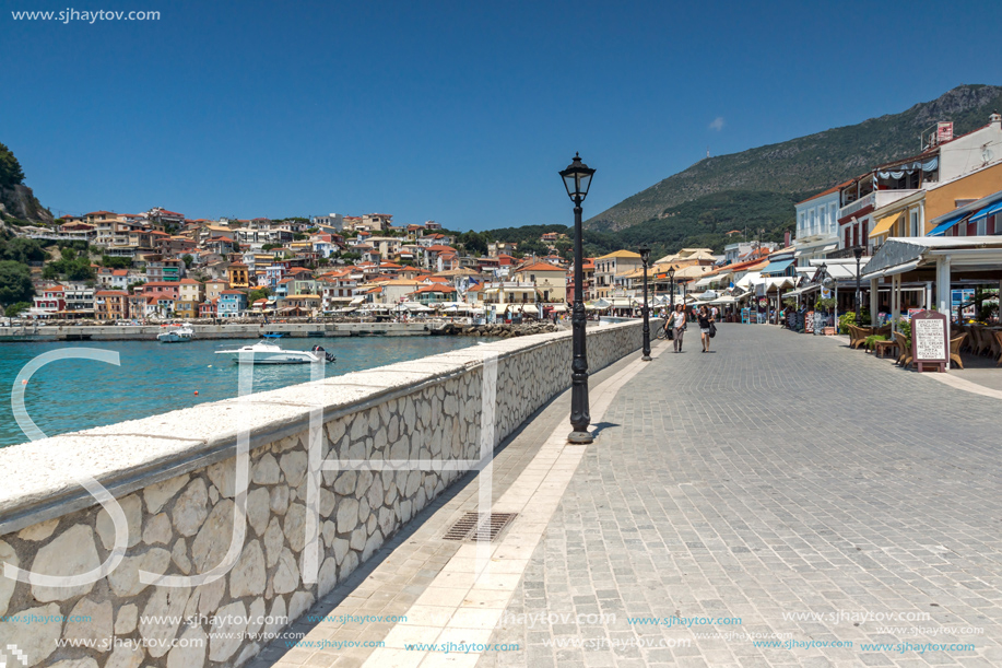 PARGA, GREECE - JULY 17, 2014: Amazing summer view of town of Parga, Epirus, Greece