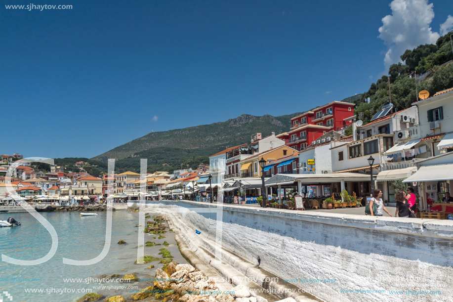 PARGA, GREECE - JULY 17, 2014: Amazing summer view of town of Parga, Epirus, Greece