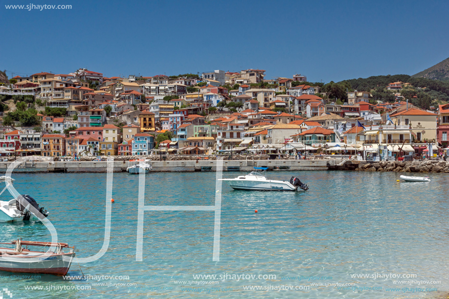 PARGA, GREECE - JULY 17, 2014: Amazing summer view of town of Parga, Epirus, Greece