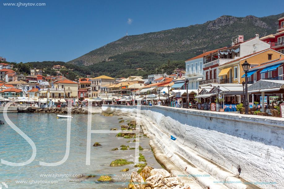 PARGA, GREECE - JULY 17, 2014: Amazing summer view of town of Parga, Epirus, Greece