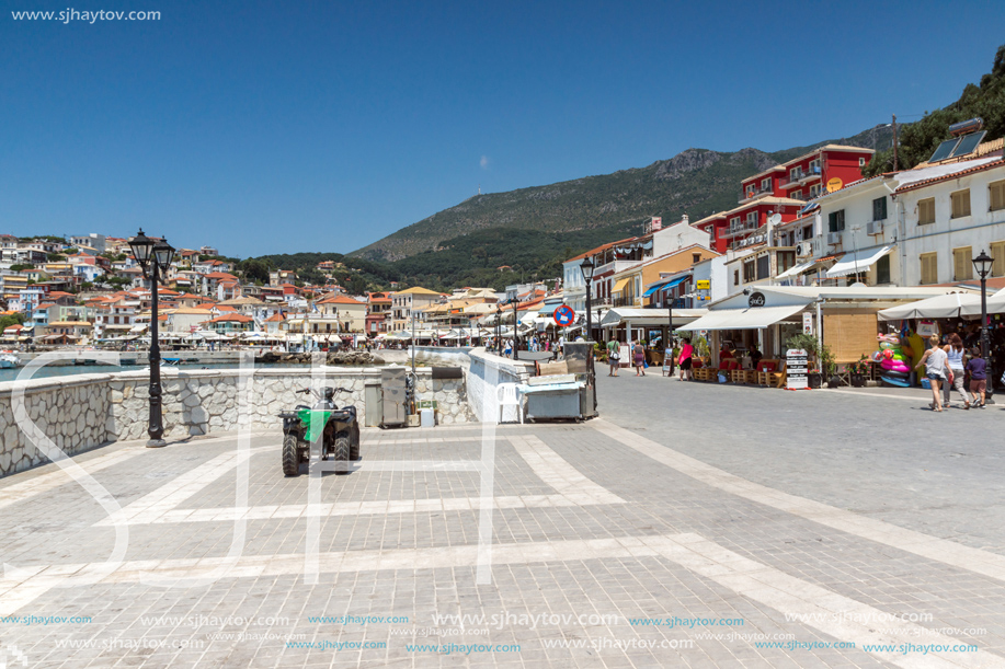 PARGA, GREECE - JULY 17, 2014: Amazing summer view of town of Parga, Epirus, Greece