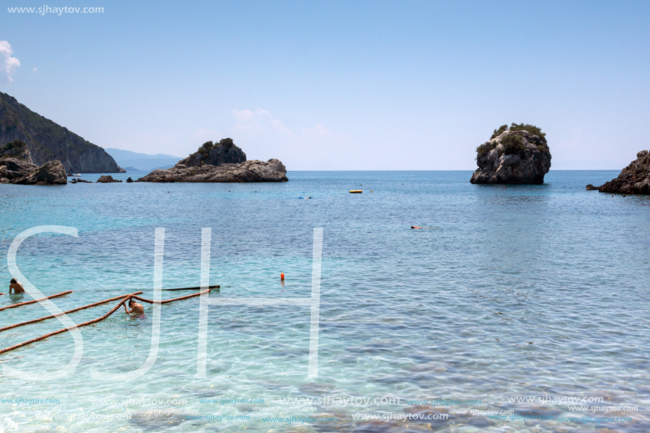 PARGA, GREECE - JULY 17, 2014: Amazing summer view of town of Parga, Epirus, Greece