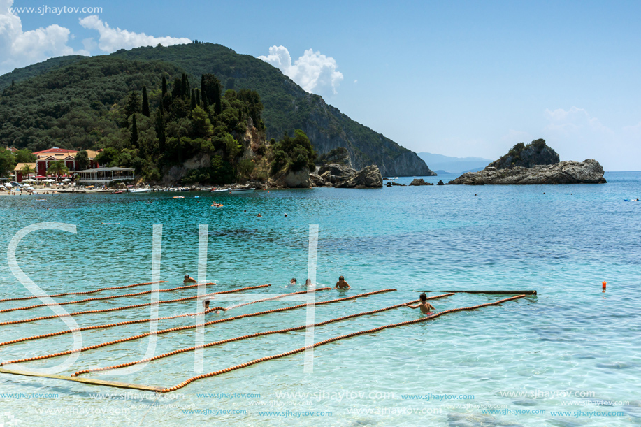 PARGA, GREECE - JULY 17, 2014: Amazing summer view of town of Parga, Epirus, Greece