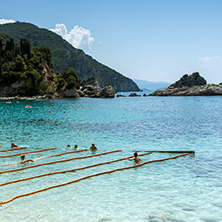 PARGA, GREECE - JULY 17, 2014: Amazing summer view of town of Parga, Epirus, Greece