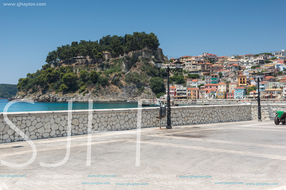 PARGA, GREECE - JULY 17, 2014: Amazing summer view of town of Parga, Epirus, Greece