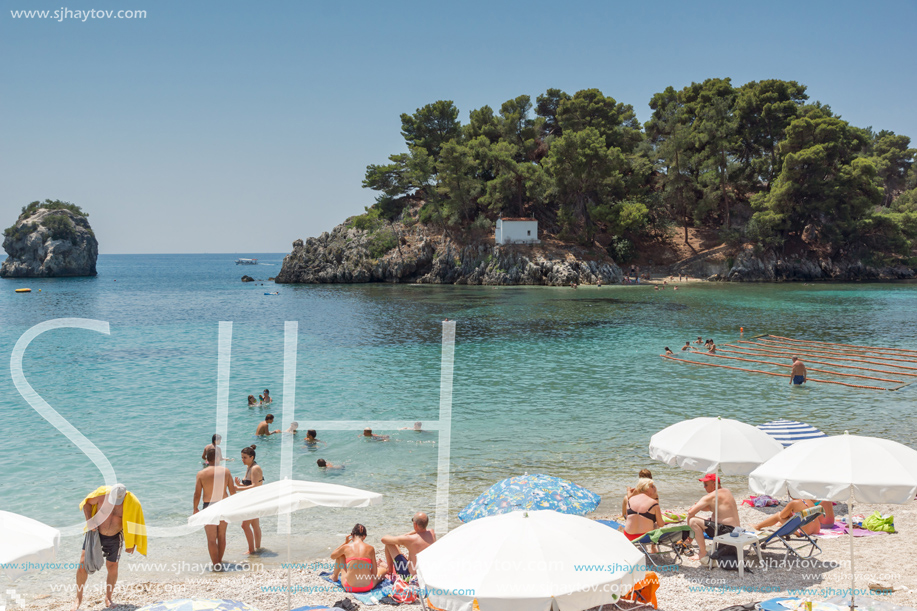 PARGA, GREECE - JULY 17, 2014: Amazing summer view of town of Parga, Epirus, Greece