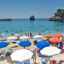 PARGA, GREECE - JULY 17, 2014: Amazing summer view of town of Parga, Epirus, Greece