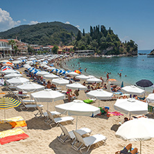 PARGA, GREECE - JULY 17, 2014: Amazing summer view of town of Parga, Epirus, Greece