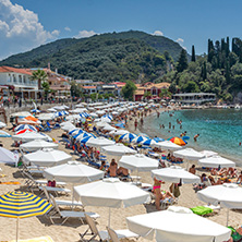 PARGA, GREECE - JULY 17, 2014: Amazing summer view of town of Parga, Epirus, Greece