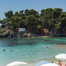 PARGA, GREECE - JULY 17, 2014: Amazing summer view of town of Parga, Epirus, Greece