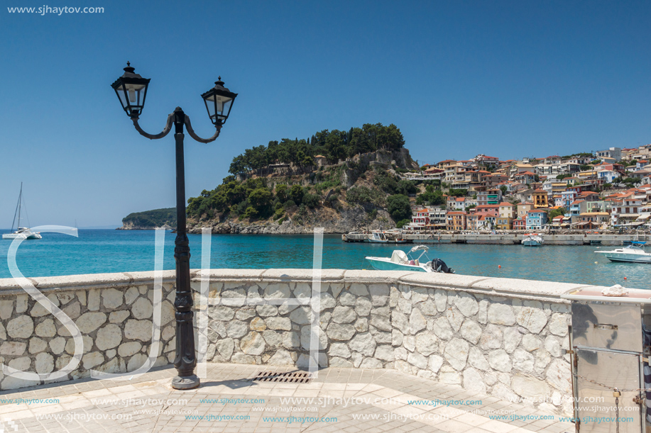 PARGA, GREECE - JULY 17, 2014: Amazing summer view of town of Parga, Epirus, Greece