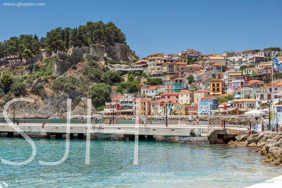 PARGA, GREECE - JULY 17, 2014: Amazing summer view of town of Parga, Epirus, Greece