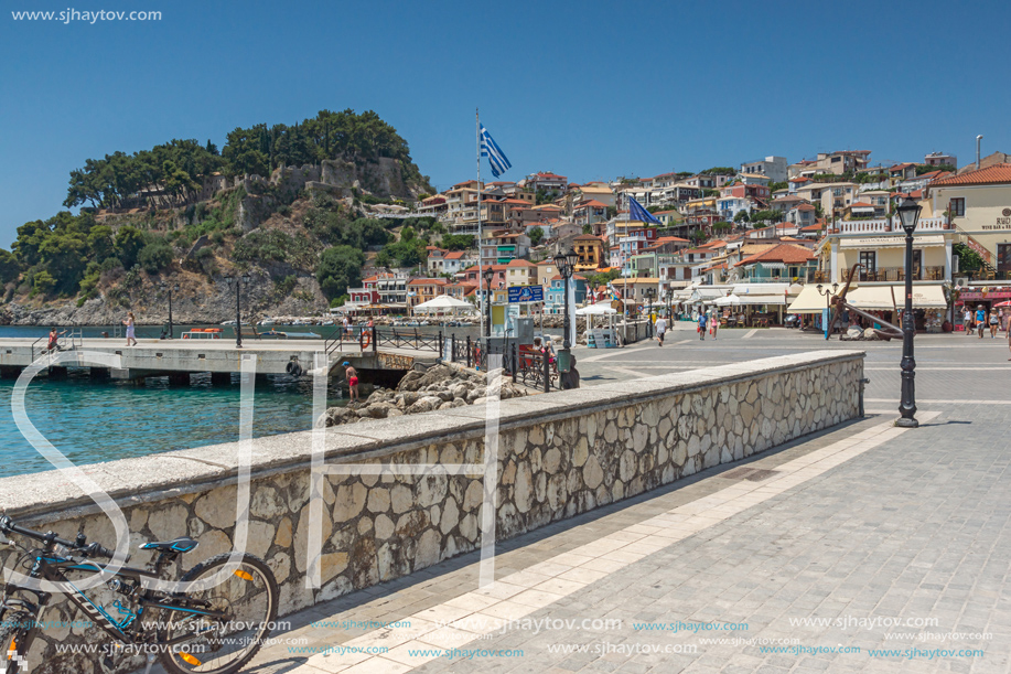 PARGA, GREECE - JULY 17, 2014: Amazing summer view of town of Parga, Epirus, Greece