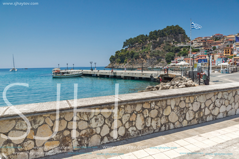 PARGA, GREECE - JULY 17, 2014: Amazing summer view of town of Parga, Epirus, Greece