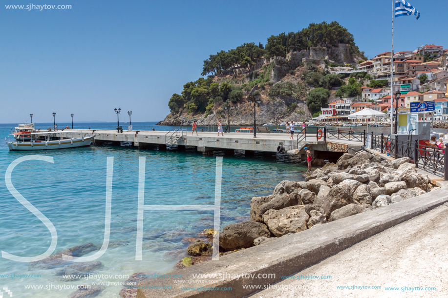 PARGA, GREECE - JULY 17, 2014: Amazing summer view of town of Parga, Epirus, Greece