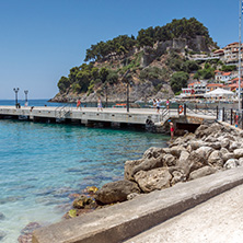 PARGA, GREECE - JULY 17, 2014: Amazing summer view of town of Parga, Epirus, Greece