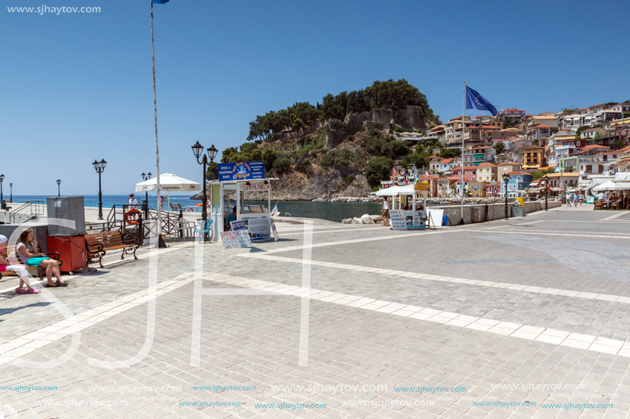 PARGA, GREECE - JULY 17, 2014: Amazing summer view of town of Parga, Epirus, Greece