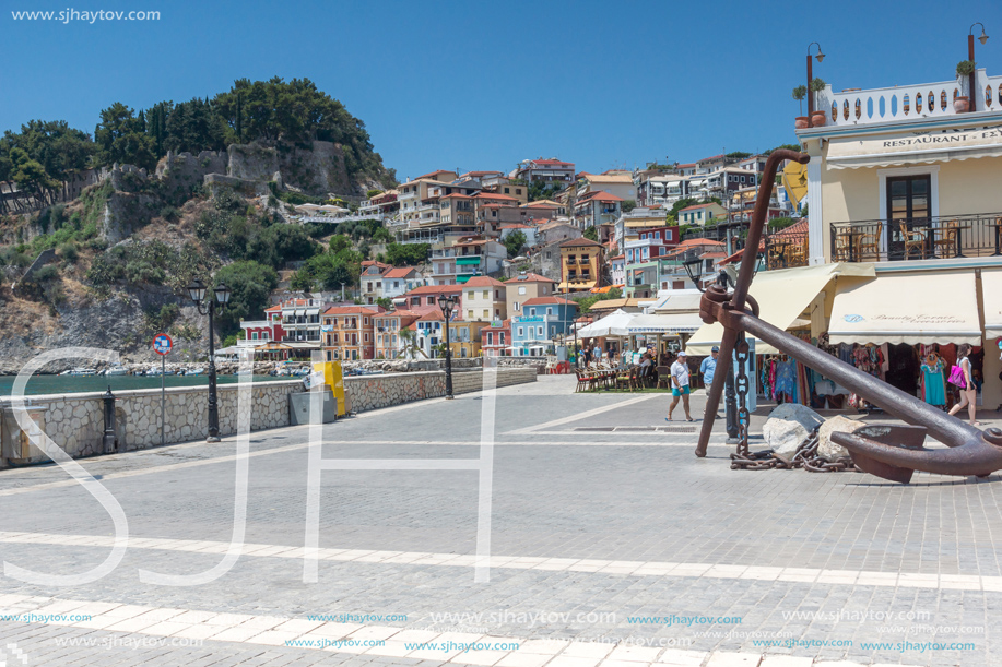 PARGA, GREECE - JULY 17, 2014: Amazing summer view of town of Parga, Epirus, Greece