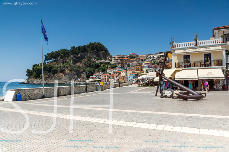 PARGA, GREECE - JULY 17, 2014: Amazing summer view of town of Parga, Epirus, Greece