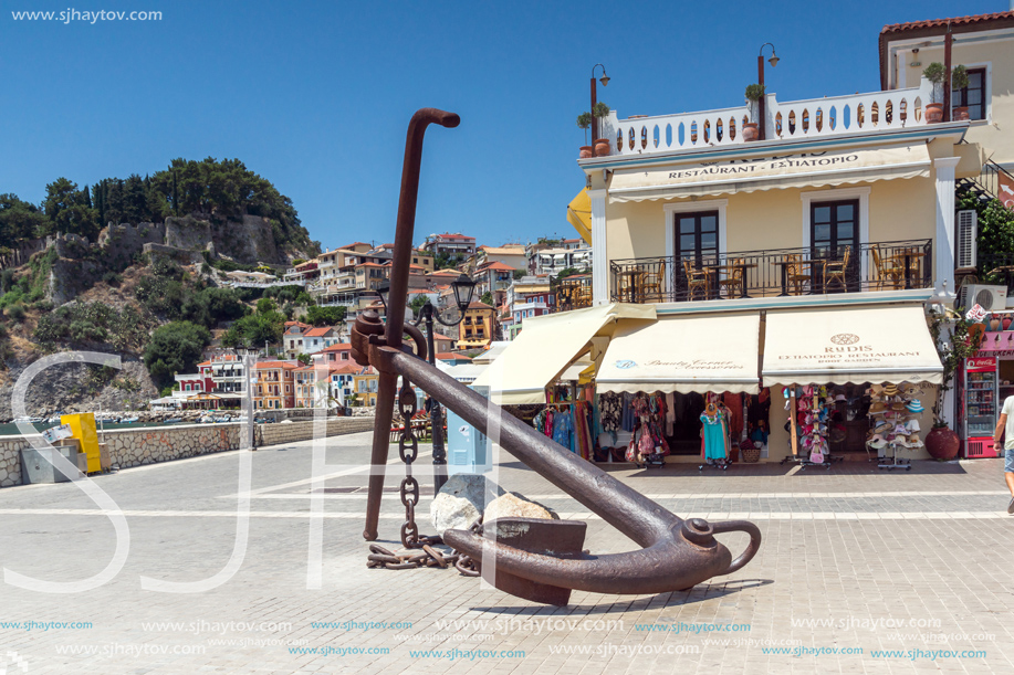 PARGA, GREECE - JULY 17, 2014: Amazing summer view of town of Parga, Epirus, Greece