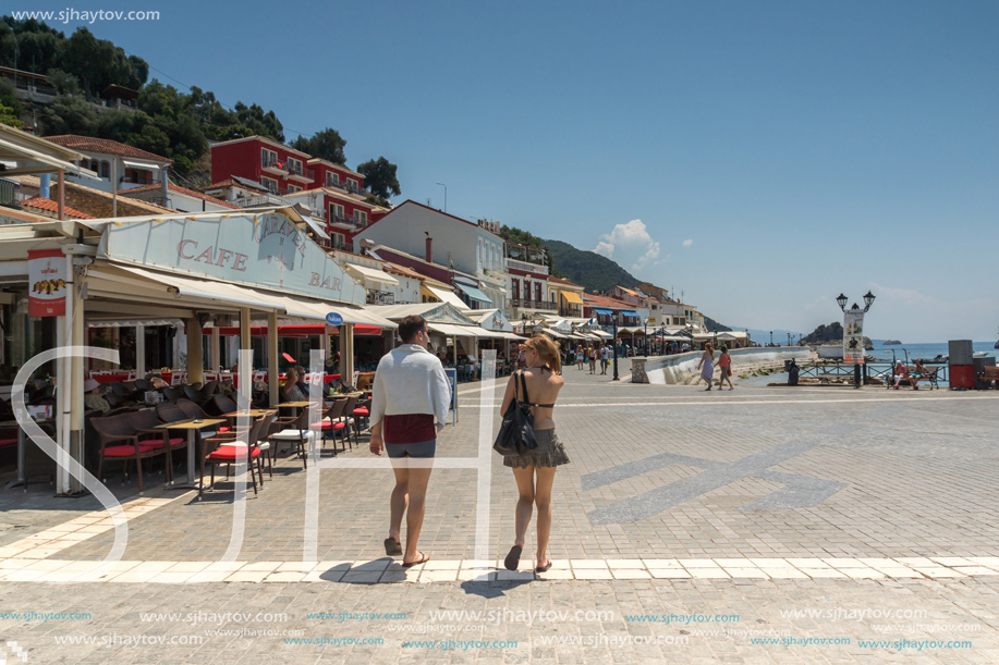 PARGA, GREECE - JULY 17, 2014: Amazing summer view of town of Parga, Epirus, Greece