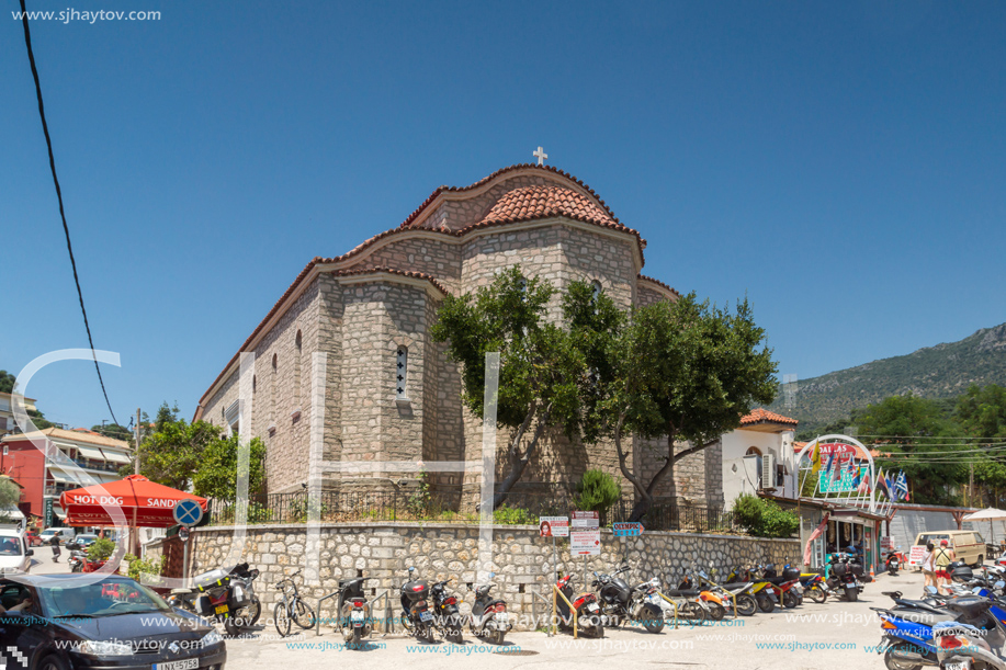 PARGA, GREECE - JULY 17, 2014: Amazing summer view of town of Parga, Epirus, Greece