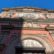 MADRID, SPAIN - JANUARY 22, 2018:  Church of Calatravas at Alcala Street in City of Madrid, Spain