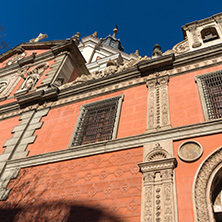 MADRID, SPAIN - JANUARY 22, 2018:  Church of Calatravas at Alcala Street in City of Madrid, Spain