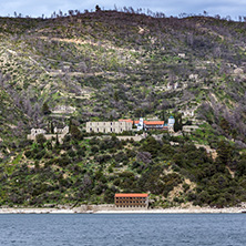 Old Monastery  in Mount Athos at Autonomous Monastic State of the Holy Mountain, Chalkidiki, Greece