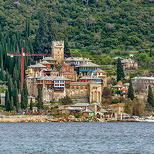 Docheiariou (Dochiariou) monastery at Mount Athos in Autonomous Monastic State of the Holy Mountain, Chalkidiki, Greece