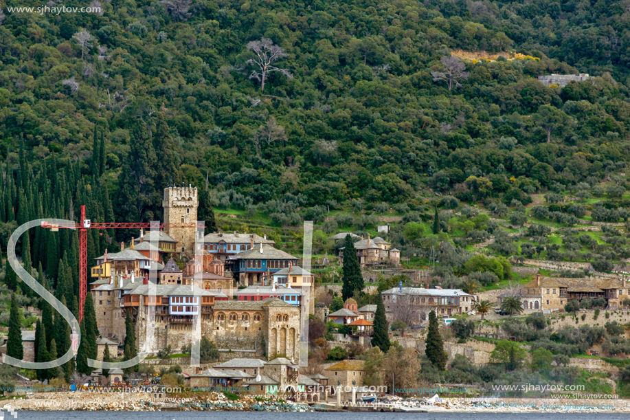 Docheiariou (Dochiariou) monastery at Mount Athos in Autonomous Monastic State of the Holy Mountain, Chalkidiki, Greece