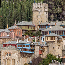 Docheiariou (Dochiariou) monastery at Mount Athos in Autonomous Monastic State of the Holy Mountain, Chalkidiki, Greece