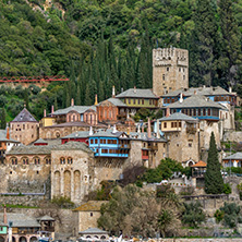 Docheiariou (Dochiariou) monastery at Mount Athos in Autonomous Monastic State of the Holy Mountain, Chalkidiki, Greece