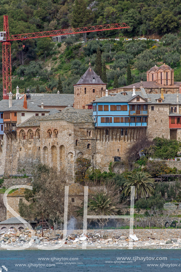 Docheiariou (Dochiariou) monastery at Mount Athos in Autonomous Monastic State of the Holy Mountain, Chalkidiki, Greece