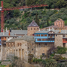 Docheiariou (Dochiariou) monastery at Mount Athos in Autonomous Monastic State of the Holy Mountain, Chalkidiki, Greece